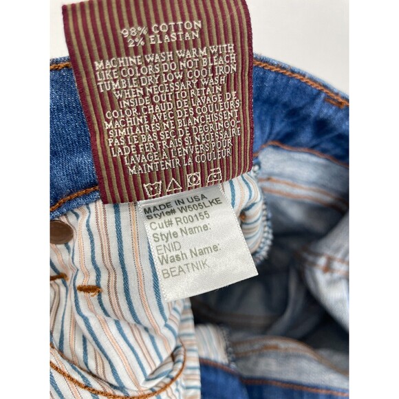 Raven Denim Womens Size 26 Medium Wash Boot Cut Jeans‎ Stretch Low Rise Retro - Picture 10 of 11